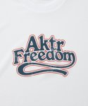 画像2: KIDS FREEDOM LOGO SPORTS TEE WHITE 225-034005 WH GS AKTR アクター Tシャツ ウエア  【BOY'S】 キッズ アパレル (2)