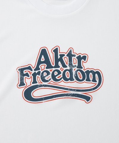 画像1: KIDS FREEDOM LOGO SPORTS TEE WHITE 225-034005 WH GS AKTR アクター Tシャツ ウエア  【BOY'S】 キッズ アパレル