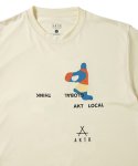 画像2: FREE MOTION SPORTS TEE ECRU 225-001005 ECRU AKTR アクター Tシャツ ウエア  【MEN'S】 (2)