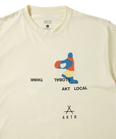 画像1: FREE MOTION SPORTS TEE ECRU 225-001005 ECRU AKTR アクター Tシャツ ウエア  【MEN'S】