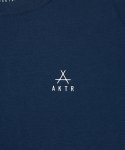 画像2: TRILINE LOOSE FIT T/C TEE NAVY 225-004005 NV AKTR アクター Tシャツ ウエア  【MEN'S】 (2)