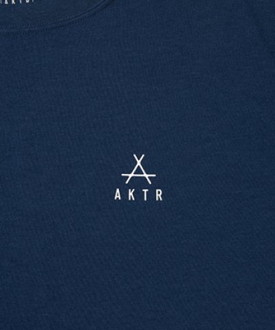 画像1: TRILINE LOOSE FIT T/C TEE NAVY 225-004005 NV AKTR アクター Tシャツ ウエア  【MEN'S】
