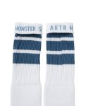 画像2: MONSTER SOCKS WHITExBLUE 225-006021 WHxBL AKTR アクター ソックス (2)
