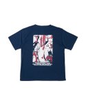 画像2: WILD-CARD LOOSE FIT T/C TEE NAVY 225-014005 NV AKTR アクター Tシャツ ウエア  【MEN'S】 (2)