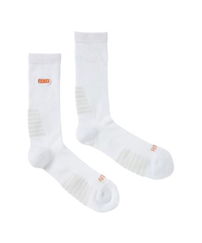 画像1: AKTR LOGO NEO FUTURE SOCKS WHITE 225-016021 WH CREWソックス AKTR アクター ソックス