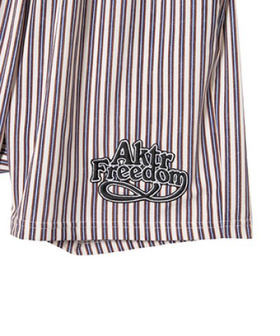 画像1: FREEDOM STRIPE 5.5-INCH SHRT WD PNTS ECRU 225-030002 ECRU AKTR アクター Shorts ショーツ バスパン ウエア  【MEN'S】