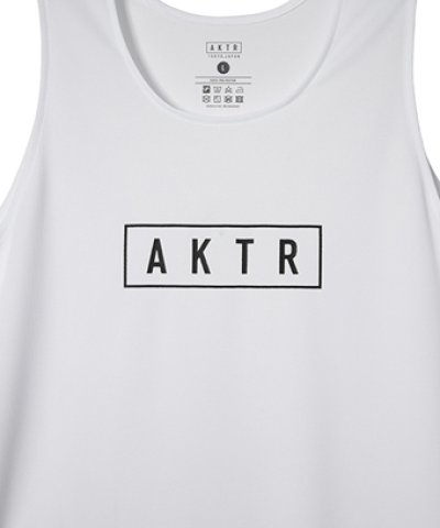 画像1: BASIC AKTR LOGO TANK WHITE 525-003001 WH AKTR アクター ノースリーブ タンクトップ ウエア  【MEN'S】