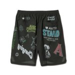 画像2: MEMORIAL  5.5-INCH SHRT WD PNTS CHARCOAL GRAY 126-002002 GY AKTR アクター Shorts ショーツ バスパン ウエア  【MEN'S】 (2)
