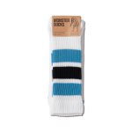 画像2: MONSTER SOCKS WHITExBLUE 126-018021 WHxBL AKTR アクター ソックス (2)