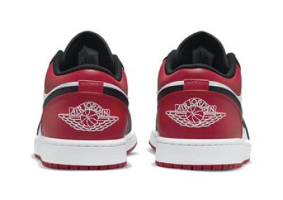 画像2: Air Jordan 1 Low Wht/Blk/Red 553558-612 Jordan ジョーダン シューズ   【海外取寄】