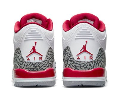 画像2: Air Jordan 3 Retro GS Cardinal Red Wht/Red 398614-126 Jordan ジョーダン カーディナル・レッド シューズ   【海外取寄】【GS】キッズ