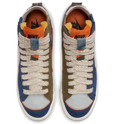 画像2: Blazer Mid Jumbo GREY/BLUE/ORANGE DQ5080-001 Nike ナイキ シューズ   【海外取寄】