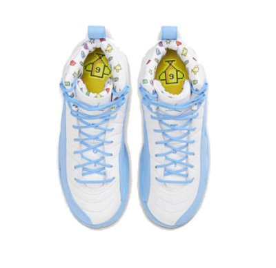 画像2: Air Jordan 12 Retro　GS　Emoji  White/U.Blue DQ4365-114 Jordan ジョーダン エモジ シューズ   【海外取寄】【GS】キッズ