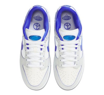 画像2: Wmns Dunk Low  WorldWide White/Blue FB1841-110 Nike ナイキ シューズ   【海外取寄】【WOMEN'S】