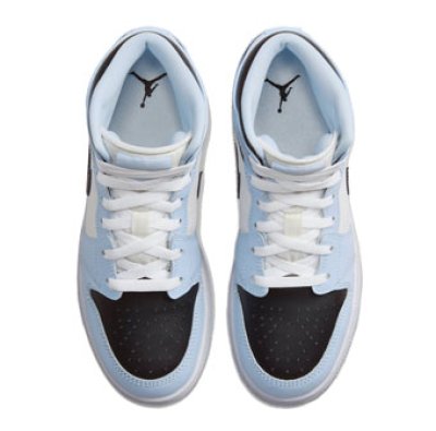 画像2: Air Jordan 1 Mid GS Ice Blue North/Black-Sail-White 555112-401 Jordan ジョーダン シューズ   【海外取寄】【GS】キッズ