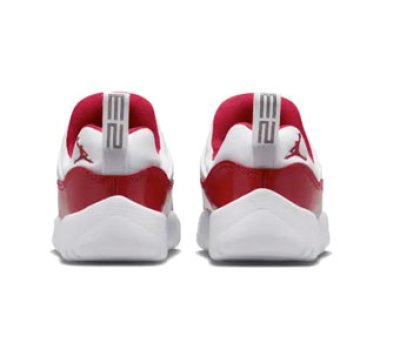 画像2: Air Jordan 11 LITTLE FLEX Cherry TD White/Red BQ7102-116 Jordan ジョーダン フレックスソール　スリッポン仕様 シューズ   【海外取寄】【TD】