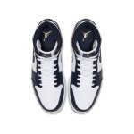 画像3: Air Jordan 1 Mid   White/Obsidian/Metallic Gold 554724-174 Jordan ジョーダン シューズ   【海外取寄】 (3)