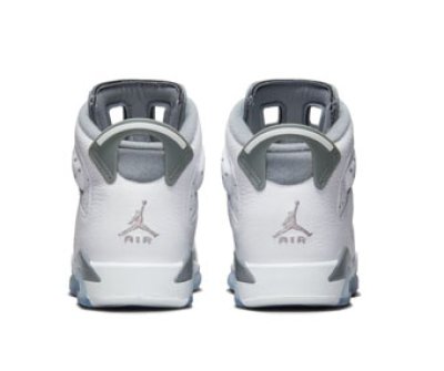 画像2: Air Jordan 6 Retro GS White/Cool Gray 384665-100 Jordan ジョーダン シューズ   【海外取寄】【GS】キッズ
