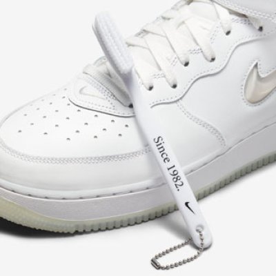 画像2: Air Force 1 Mid '07 Jewl Summit White DZ2672-101 Nike ナイキ シューズ   【海外取寄】