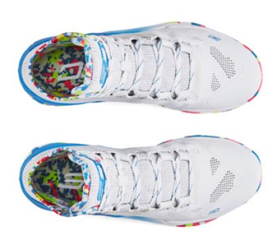 画像2: Curry 2 SPLASH PARTY White/Blue/Silver 3026282-100 UnderArmour アンダーアーマー シューズ  ステフォン カリー 【海外取寄】