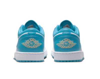 画像2: Air Jordan 1 Low Aquatone Blue/White 553558-174 Jordan ジョーダン シューズ   【海外取寄】