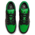 画像3: Air Jordan 1 Low  Black/Lucky Green 553560-065 Jordan ジョーダン シューズ   【海外取寄】【GS】キッズ (3)