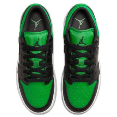 画像2: Air Jordan 1 Low  Black/Lucky Green 553560-065 Jordan ジョーダン シューズ   【海外取寄】【GS】キッズ