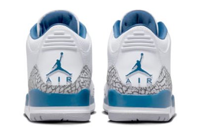 画像2: Air Jordan 3 Retro Wizards White/Blue CT8532-148 Jordan ジョーダン シューズ   【海外取寄】