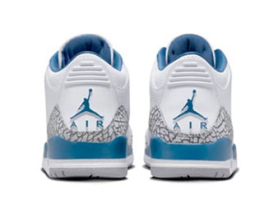 画像2: Air Jordan 3 Retro Wizards White/Blue DM0967-148 Jordan ジョーダン シューズ   【海外取寄】【GS】キッズ