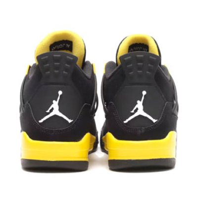 画像2: Air Jordan 4 Retro Thunder GS Black/Yellow 408452-017 Jordan ジョーダン シューズ   【海外取寄】【GS】キッズ