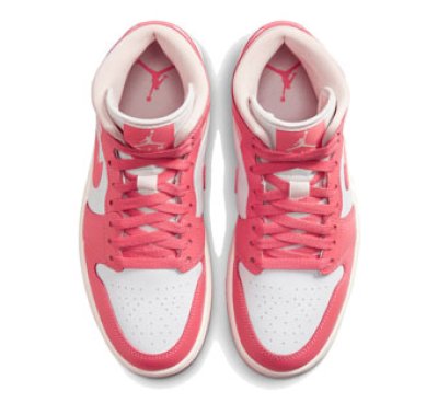 画像2: Wmns Air Jordan 1 Mid Sea Coral White/Pink BQ6472-186 Jordan ジョーダン シューズ   【海外取寄】【WOMEN'S】