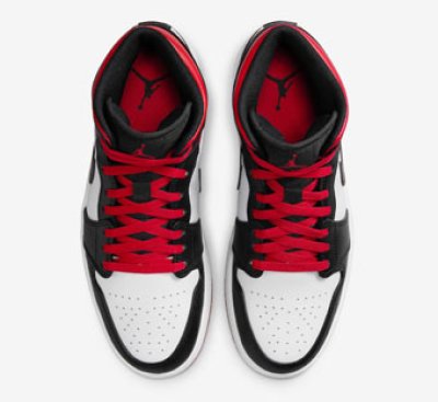 画像2: Air Jordan 1 Mid White/Black/Gym Red DQ8426-106 Jordan ジョーダン シューズ   【海外取寄】