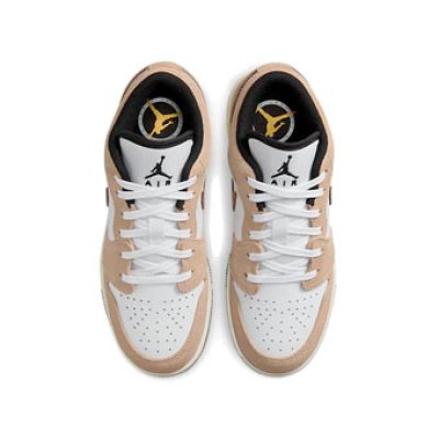 画像2: Air Jordan 1 Low SE GS Beige/Metallic Gold/White DZ5368-201 Jordan ジョーダン Brown Elephant シューズ   【海外取寄】【GS】キッズ