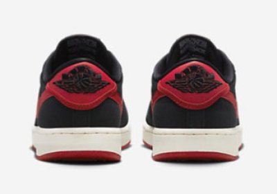 画像2: AJKO  1 Low Bred Black/Red DX4981-006 Jordan ジョーダン シューズ   【海外取寄】