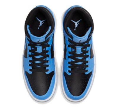 画像2: Air Jordan 1 Mid University Blue/Black DQ8426-401 Jordan ジョーダン シューズ   【海外取寄】