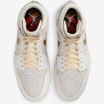 画像3: Air Jordan 1 High Zoom Air CMFT 2 White/Gray/Gold DV1307-107 Jordan ジョーダン コンフォート シューズ   【海外取寄】 (3)