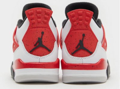 Air Jordan 4 Retro Red Cement GS White/Fire Red/Black