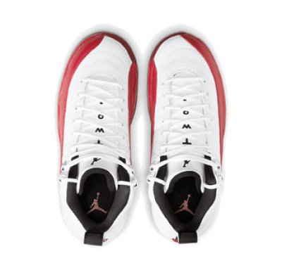 画像2: Air Jordan 12 Retro GS Cherry White/Black/Varsity Red 153265-116 Jordan ジョーダン レトロ シューズ   【海外取寄】【GS】キッズ