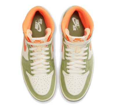 画像2: Air Jordan 1 High Retro OG Craft　 Celadon/Olive/Orange/Coconut Milk/Pale Ivory FB9934-300 Jordan ジョーダン シューズ   【海外取寄】