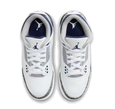 画像2: Air Jordan 3 Retro　GS White/Midnight Navy DM0967-140 Jordan ジョーダン シューズ   【海外取寄】【GS】キッズ