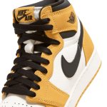 画像3: Air Jordan 1 High Retro OG GS Yellow Ochre/Black/Sail FD1437-701 Jordan ジョーダン シューズ   【海外取寄】【GS】キッズ (3)