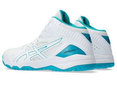 画像2: DUNKSHOT MB 9 White/Blue 1064A006-109 Asics アシックス シューズ  【GS】キッズ