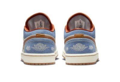 画像2: Wmns Air Jordan 1 Low SE Denim Swoosh Phantom/Coconut Milk/Brown/Blue FZ5045-091 Jordan ジョーダン シューズ   【海外取寄】【WOMEN'S】