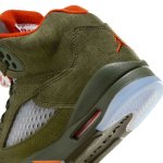 画像3: Air Jordan 5 Retro GS Army Olive/Orange/Black 440888-308 Jordan ジョーダン シューズ   【海外取寄】【GS】キッズ (3)