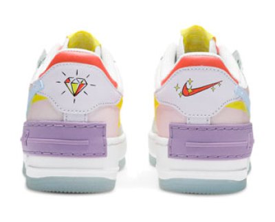 画像2: Wmns Air Force 1 SHADOW White/Blue/Purple CW2630-141 Nike ナイキ プレミアム　フォース1 シューズ   【海外取寄】【WOMEN'S】