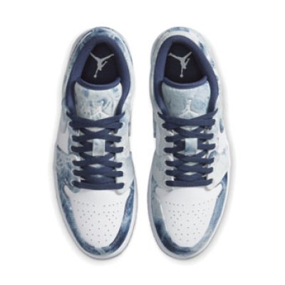 画像2: Air Jordan 1 Low SE Washed Denim White/Blue CZ8455-100 Jordan ジョーダン シューズ   【海外取寄】