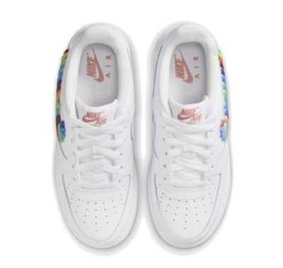 画像2: Air Force 1 LV8 1 GS Rainbow Swoosh Whit/Multi FQ4948-100 Nike ナイキ シューズ   【海外取寄】【GS】キッズ