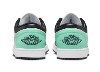 画像2: Air Jordan 1 Low Green Glow White/Black/Green 553558-131 Jordan ジョーダン シューズ   【海外取寄】