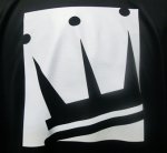 画像3: CROWN LONG TEE BLK/WHT DA16-002 BLK/WHT DADA ダダ ロング　Tシャツ ウエア 秋冬物 【MEN'S】 (3)