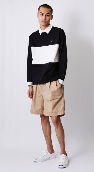 画像2: 2TACK BAGGY SHORTS SAND BEIGE 119-010020 SDBG AKTR アクター Shorts ショーツ バスパン ウエア  【MEN'S】【SALE商品】